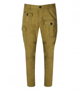 DSQUARED2 SEXY CARGO GRÜNE CHINO HOSE