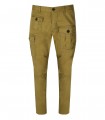 DSQUARED2 SEXY CARGO GREEN CHINO TROUSERS