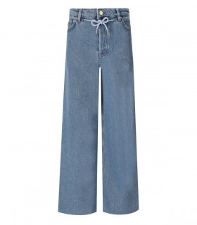 GANNI HELLBLAUE WIDE LEG JEANS