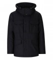 PEUTEREY DORA KI BLUE HOODED JACKET