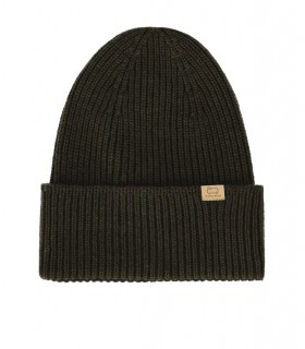 BONNET CÔTELÉ VERT MILITAIRE WOOLRICH
