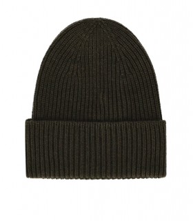 BONNET CÔTELÉ VERT MILITAIRE WOOLRICH