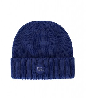 CUFFIA CON LOGO BLU ROYAL WOOLRICH