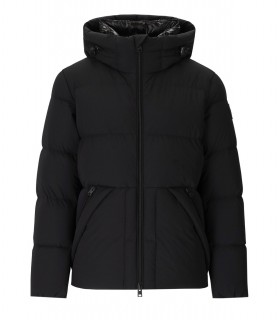 PIUMINO CON CAPPUCCIO SIERRA SUPREME NERO WOOLRICH