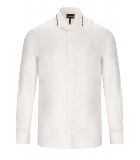 CAMICIA BIANCA CON LOGO EMPORIO ARMANI