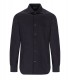 EMPORIO ARMANI BLAUW MONOGRAM OVERHEMD