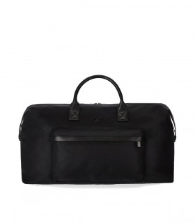 EMPORIO ARMANI ZWART NYLON DUFFLE TAS
