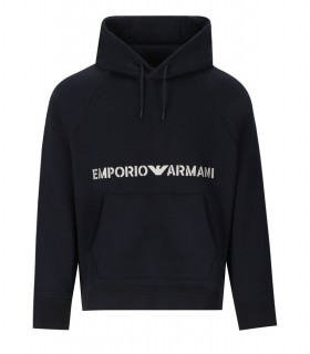 EMPORIO ARMANI BLAUW HOODIE