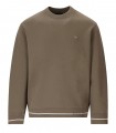EMPORIO ARMANI TAUPE HOODIE MET LOGO