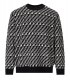MAGLIONE GIROCOLLO MONOGRAM NERO BIANCO EMPORIO ARMANI