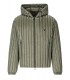 EMPORIO ARMANI SAGE GREEN HOODED DOWN JACKET