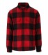 WOOLRICH ALASKAN CHECK ROT SCHWARZ OVERSHIRT
