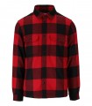 WOOLRICH ALASKAN CHECK ROOD ZWART OVERSHIRT