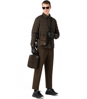 EMPORIO ARMANI TRAVEL ESSENTIAL MILITARY GREEN DOWN JACKET