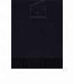 EMPORIO ARMANI BLAUER SCHAL MIT LOGO