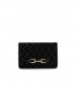 BOLSO CLUTCH MONOGRAM NEGRO EN TERCIOPELO ELISABETTA FRANCHI