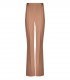 ELISABETTA FRANCHI NUDE PALAZZO HOSE MIT LOGO